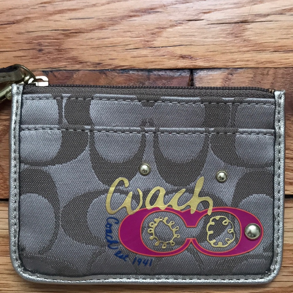 mini coach wristlet